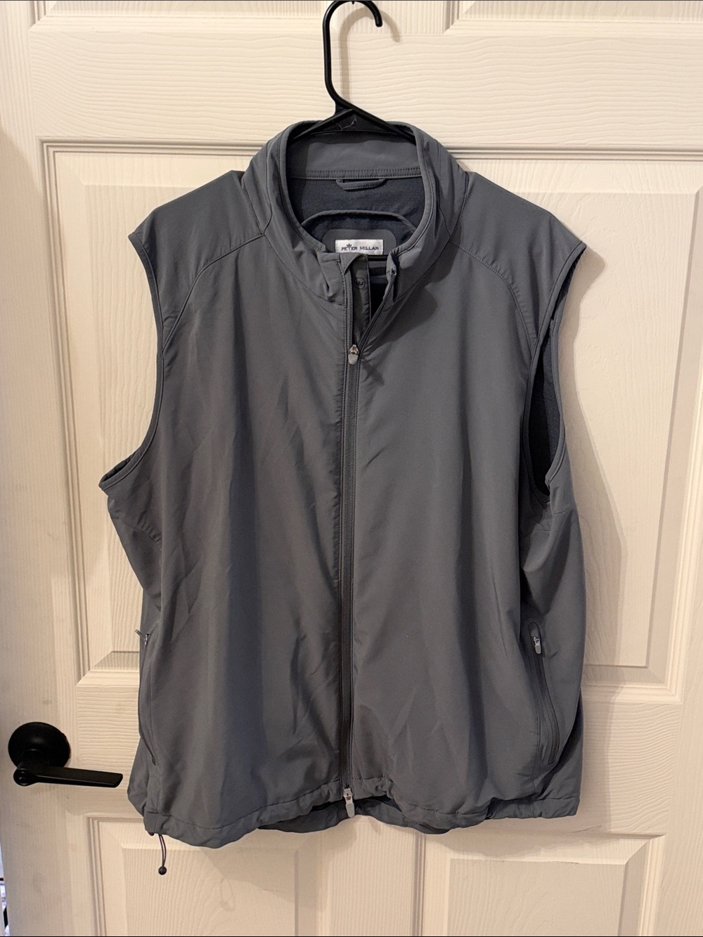 Peter Millar Steel Gray Zip Vest XXL